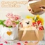 BEABOUT 4 / 8 / 12 / 16 Giỏ Giấy Kraft, Giấy Kraft Chống Thấm Nước Kraft Tông DIY Giỏ, Giỏ Trống DIY Có Tay Cầm Hộp Hoa Giấy Sinh Nhật