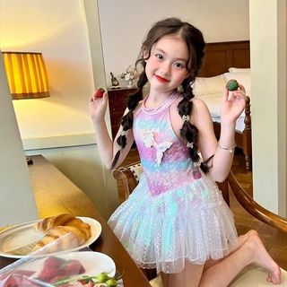 Đồ bơi nàng tiên cá cho bé gái - váy bơi 2 dây dễ thương phong cách công chúa nhanh khô đi biển