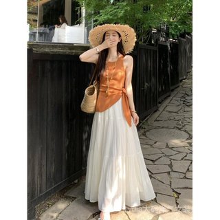 Seckill Giảm Giá 10%! Quần Áo Nữ Plus Size Mới Thời Trang Hè Siêu Hot - Bộ Hai Miếng Phù Hợp Với Váy Giúp Trẻ Hóa