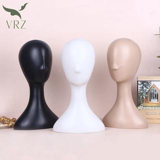VRZ Pro - Manекин Đầu Nhựa với Tóc Giả và Mũ để Hiển thị | Phong Cách Trừu Tượng | HOT