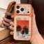 Ốp lưng cứng hình mèo và chó Graffiti tương thích với iPhone 13 pro max 14 pro max 15 pro max 16 pro max 17pro max