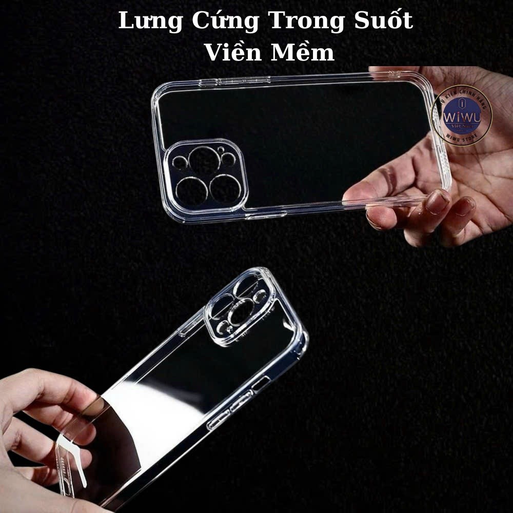 [Chính Hãng] Ốp Lưng Likgus Cứng Trong Suốt Viền Mỏng Cho IP 11 - 17 Pro Max - Mặt Lưng PC Cứng Chống Ố, Sốc, Viền TPU
