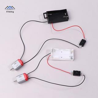 ELBBKG Trắng 130 Bộ Động Cơ Với 2xAA Pin Lưu Trữ Và Công Tắc 16500 RPM Mini DIY Mô Hình Mạch Động Cơ Điện Tử Bộ Mới