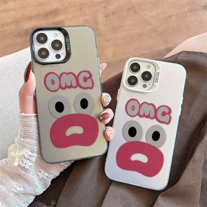 Ốp Lưng Cho Samsung Galaxy A07 A06 A05 A04 A03 A02S A17 A16 A15 A14 A13 A12 A25 A23 A22 A20 A35 A31 A30 A55 A52 A51 A50 Mạ Acrylic IMD Case Motif Mặt Bất Ngờ CYIM204