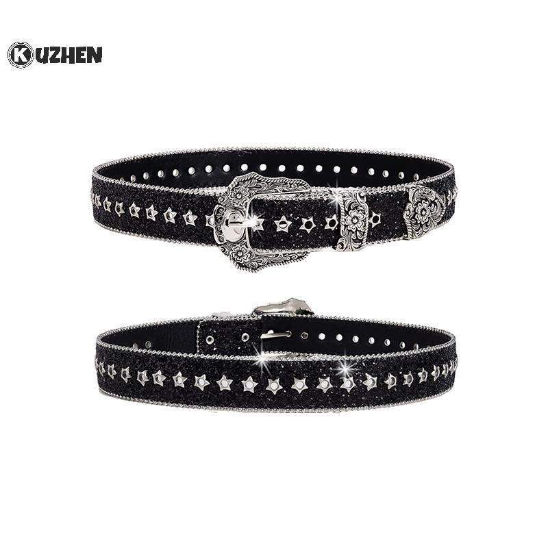 KUZHEN Dây Thắt Lưng Da PU Phong Cách Gothic Cá Tính, Y2K Retro - Hot Trend