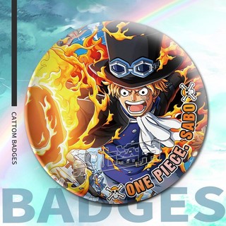 Huy hiệu và trâm cài cosplay One Piece (Luffy, Ace, Sabo, Zoro), phụ kiện thời trang, quà tặng bộ sưu tập