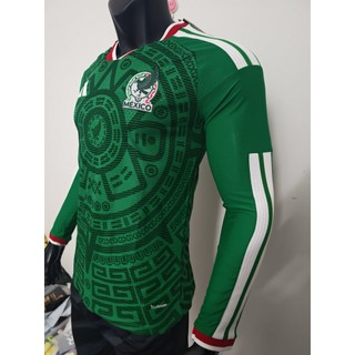 2026 – 27 Mexico Home Player Jersey (Dài tay) – Tùy chỉnh với tên & số của bạn, Vải thoáng khí cao cấp, Có sẵn S – 3XL
