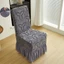 JUNYUE88US Vỏ ghế có váy Jacquard, Vỏ bảo vệ ghế ăn chống bụi co giãn, Vỏ bọc ghế dày chống trượt thực tế Phòng khách
