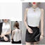 5 Màu Nữ Màu Trắng Chắc Chắn Áo Sơ Mi Nữ Thường Ngày Áo Sơ Mi Văn Phòng Nữ OL Work Top