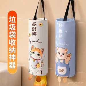 Treo Tường Nhà Bếp Nhựa Phân Loại Túi Hoạt Hình Động Vật Túi Đựng Rác Túi Bảo Quản Dung Tích Lớn Túi Bảo Quản 5BW1