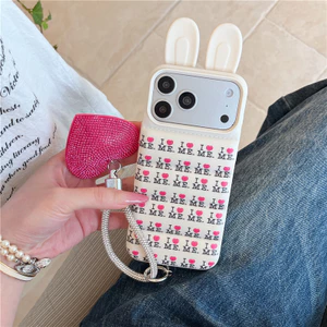 IPhone 17 Pro Max Đối tượng hình thỏ Love me họa tiết TPU chất liệu IMD