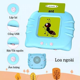 Máy đọc thẻ song ngữ Anh – Tây Ban Nha – Học từ vựng qua flashcard – Phát âm chuẩn – Nhiều chủ đề – Học từ vựng vui nhộn