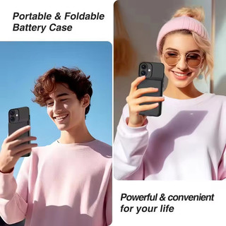 JLK Powerbank Cover Cho iPhone 17 16 Pro Max 17Air 16 Plus 16e 17e 15 14 13 12 11 SE 2022 7 / 8 Vỏ Pin Ngoài Sạc Di Động Power Bank Case