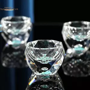 TRTR 50ml Cắt Kim Cương Pha Lê Rượu Ly Vodka Bắn Ly Rượu Whisky Thủy Tinh Tinh Tinh Thần Sake Soju Brandy Trà Cốc VN