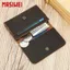 SASIWEI Crazy Horse Leather Retro Card Holder Siêu Mỏng Mini Clutch Ví Đựng Tiền Xu Du Lịch Di Động Ví Di Động260413