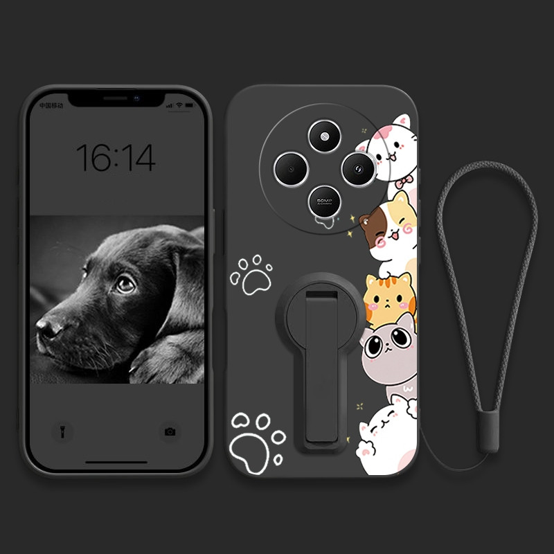 Ốp Lưng Cho redmi note 15 Pro 15C 15a A5 a7 Pro POCO C85X M8 PRO c71 5G Vỏ Điện Thoại Vỏ Mềm Silicon Lỏng Chống Sốc Thiết Kế Mới Thẩm Mỹ Mèo Hoạt Hình Có Giá Đỡ YTXZDZMM01
