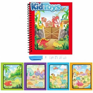 Tô màu nước ma thuật KidToys – tranh màu đa chủ đề tặng kèm bút vẽ cho bé