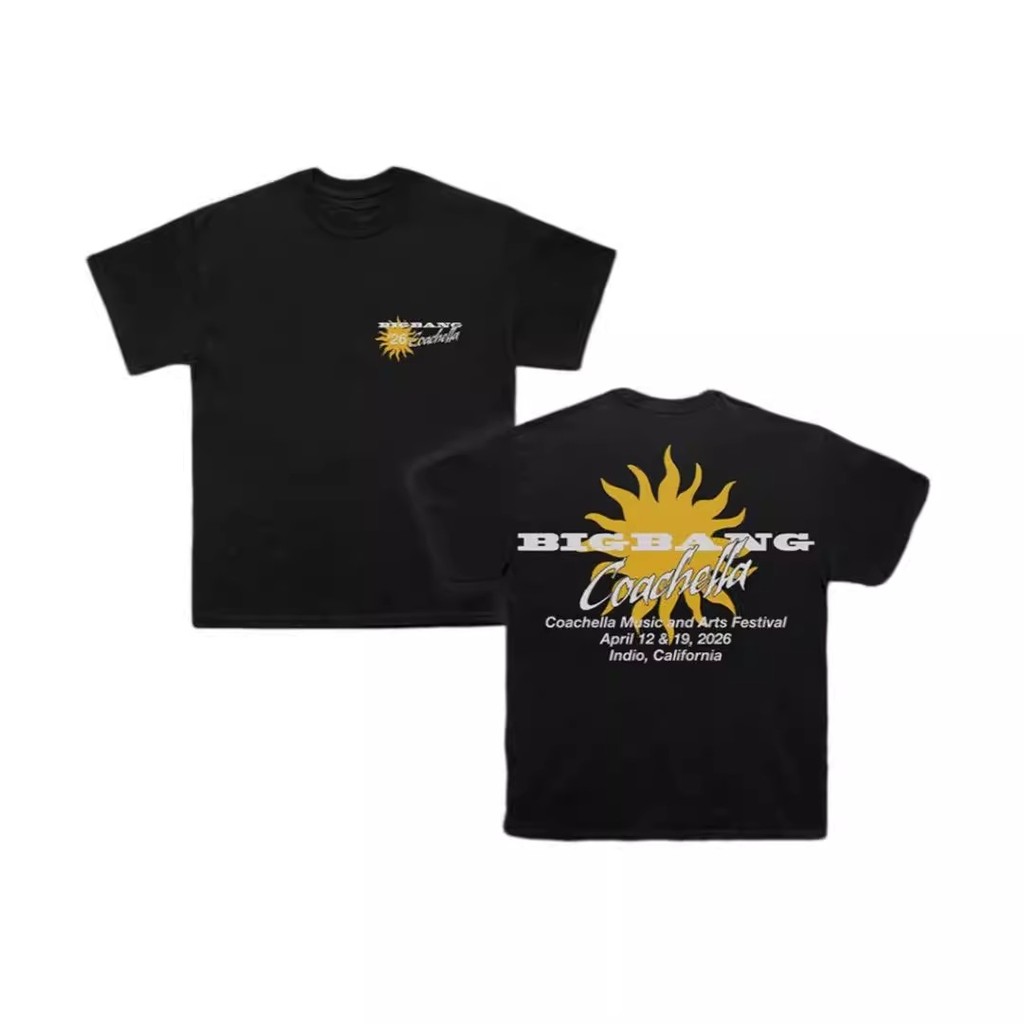 Áo thun BIGBANG Cotton Dày Inspired Coachella Mùa Hè