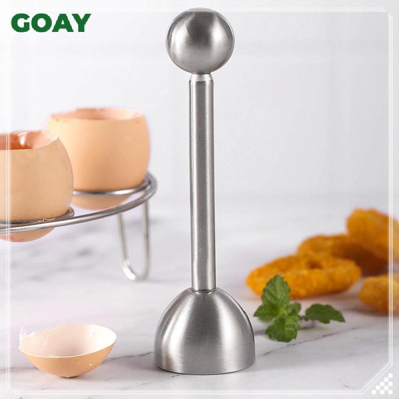 GOAY Máy cắt trứng bằng thép không gỉ Dụng cụ nhà bếp để loại bỏ vỏ trứng luộc cứng Dụng cụ mở vỏ trứng chính xác Tiện ích bữa sáng VN