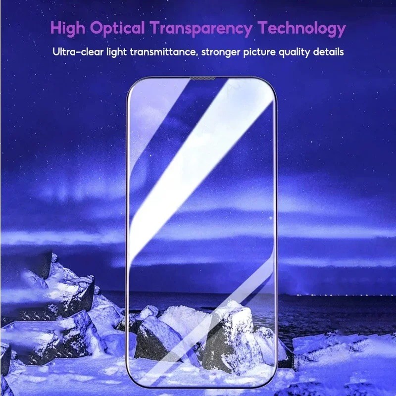 Kính cường lực chống nhìn trộm hộp dán không bụi cho iPhone 17 ProMax 17 Air 16 ProMax 15 Plus 14 13 12 11 Pro Max XsXXr