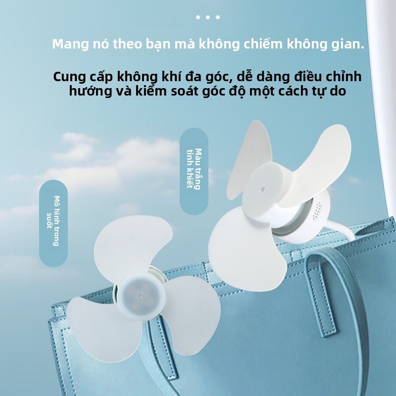 Quạt USB, quạt điện thoại di động, quạt mini, quạt sạc dự phòng cho học sinh, quạt di động cho máy tính, tiết kiệm năng
