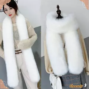 Khăn Choàng Cheesely Dày Lông Giả, Thích Hợp Dự Tiệc và Thời Trang Ngoài Trời, Phù Hợp Nam Nữ