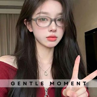 Mắt kính gọng oval nữ GENTLE MOMENT thời trang nam nữ gọng bầu dục chống ánh sáng xanh chống tia UV GMK268