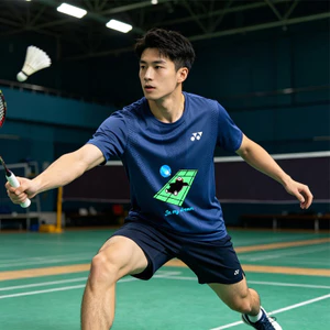 Áo quần thể thao Yonex, phù hợp nam nữ, mùa hè, nhẹ nhàng, cổ tròn, thoáng khí, dành cho chạy bộ và tập thể dục.