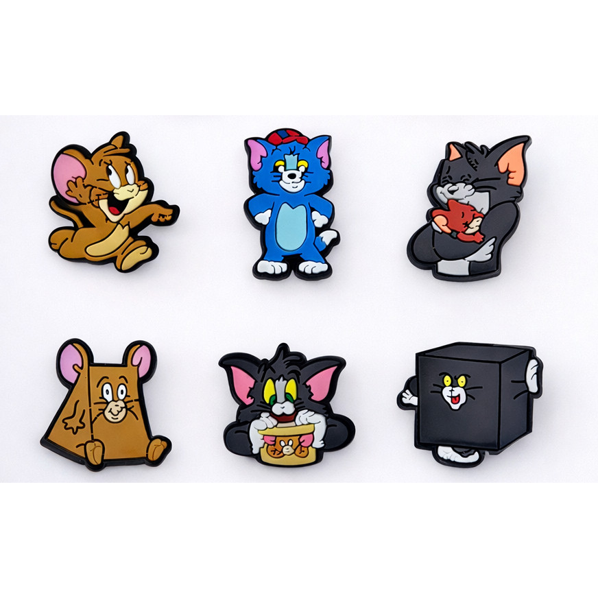 Set Charm Tom & Jerry Cute Kawaii Biểu Cảm Đáng Yêu Trang Trí Dép Xinh Hoạt Hình Ngộ Nghĩnh