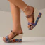 Kích Thước Lớn Nêm Gót Đế Bằng Giày Sandal Nữ Mùa Hè 2026 Phong Cách Bohemian Thời Trang Dép 1LLZ