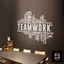 Đội Văn Phòng Văn Phòng Vinyl Dán Tường Nền Cửa Sổ Kính Trang Trí Cửa Teamwork Thành Công Doanh Nghiệp Truyền Cảm Hứng Tiếng Anh Decal Công Ty