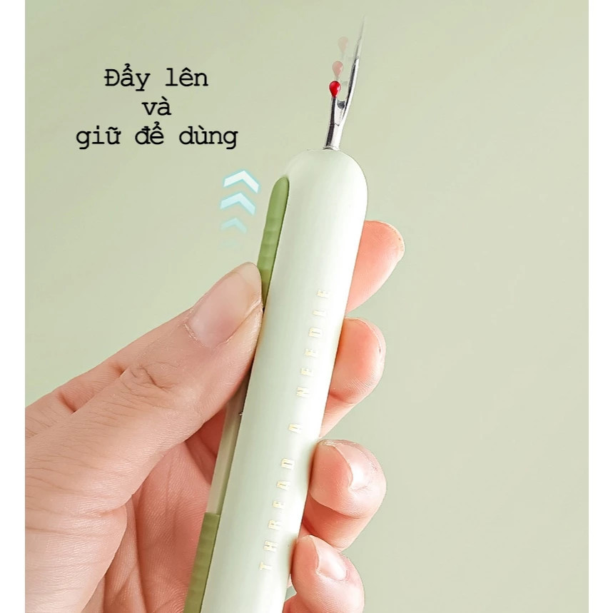【COD】Dụng cụ xỏ chỉ tự động dành cho người già, mắt kém, thao tác đơn giản, chỉ cần đưa kim vào là chỉ được xỏ tự động.