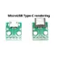 Bộ chuyển đổi YRBWD Micro USB sang Type-C, Đầu nối USB Mini sang Type-C sạc nhanh 5PIN, Bộ chuyển đổi cổng sạc thay thế DIY chuyên nghiệp Sửa đổi Bảng sửa chữa điện thoại