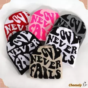 Mũ Beanie Cheeseley dệt kim đàn hồi, chống gió, phù hợp thời trang mùa đông