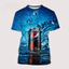 Áo thun unisex cổ tròn tay ngắn Pepsi 3D in nổi, phù hợp mọi giới tính