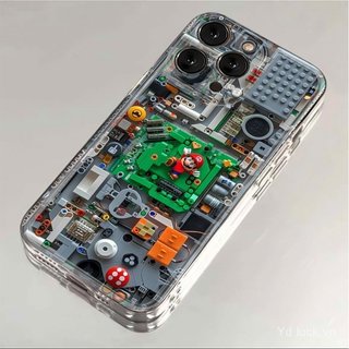 Khối xây dựng giống như trẻ em Vỏ bảo vệ trong suốt sáng tạo đơn giản Thích hợp cho iPhone 17promax / 16promax / 13 / 15pro / 12plus / 14 / 11pro / 14pro / 16plus / 15 / 17 / 14 Vỏ điện thoại chống va đập