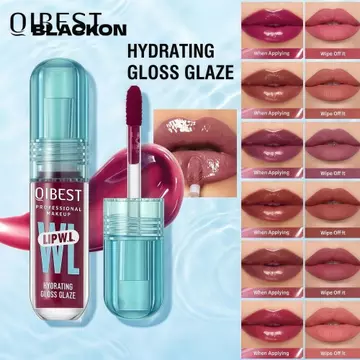 BLACKON Watery Lip Glaze, Mirror QIBEST Crystal Lip Gloss, Plumping Gloss Dưỡng ẩm Dầu dưỡng ẩm Son dưỡng môi Trang điểm Lip Tint