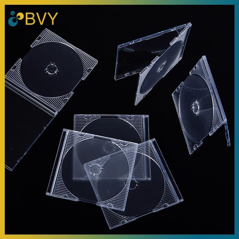 BVY 5 / 10 Chiếc Hộ Gia Đình Tiêu Chuẩn Đĩa Đơn Hộp Bảo Quản DVD Ốp Lưng CD Nhựa Trong Suốt Hộp CD Đĩa CD.