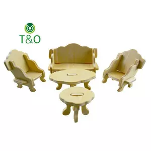 Nội thất Mini Bộ mô hình 34 món Nhà búp bê DIY Mô phỏng Trang trí nhà cửa [mới]