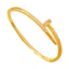 Vòng tay móng tay mạ vàng 18K dành cho nữ - Full Crystal được trang trí - Vòng đeo tay mở có thể điều chỉnh - Luxury 20g Comfort