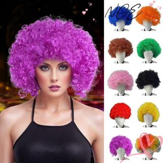 NCE Tóc Giả Chú Hề Lông Tơ Sóng Afro Puff - Trang Phục Vui Nhộn Cho Mọi Giới Tính
