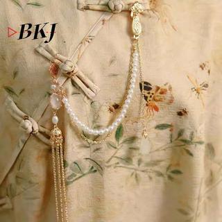 [KJ] Trang sức thời trang có tua dài cho nữ Ve áo ép hợp kim Hanfu [Mới]
