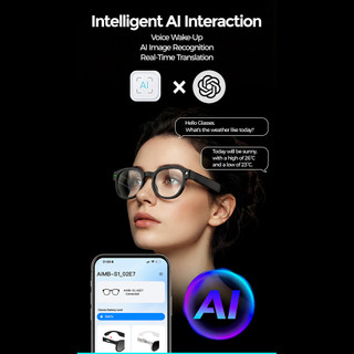 2025 Kính râm thông minh S1 mới có Camera HD AI Dịch cuộc gọi Bluetooth Trợ lý giọng nói Tính năng dành cho nam nữ Kính thông minh