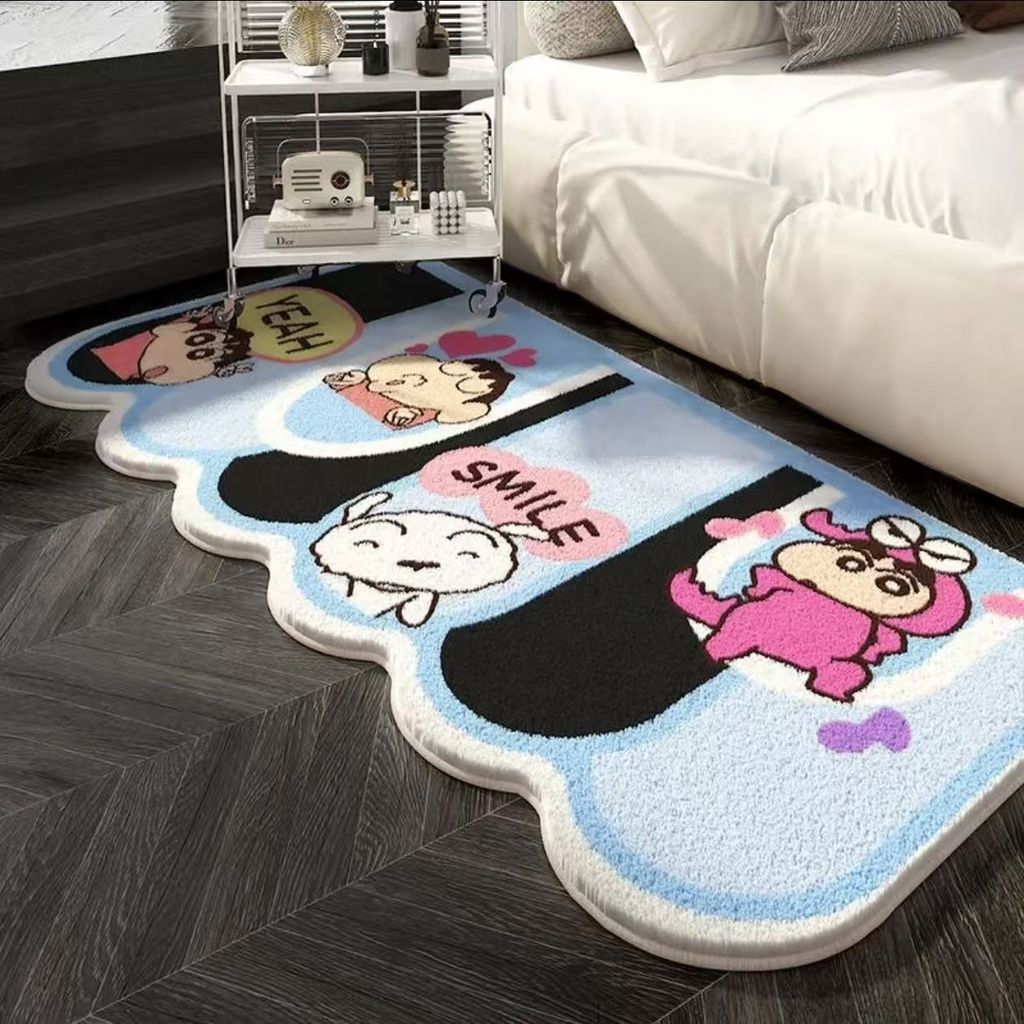 Hoạt Hình Cashmere Thảm Sang Trọng Phòng Ngủ Dải Dài Thảm Phòng Khách Dễ Thương Sofa Thảm Trải Sàn Chống Bụi Bẩn