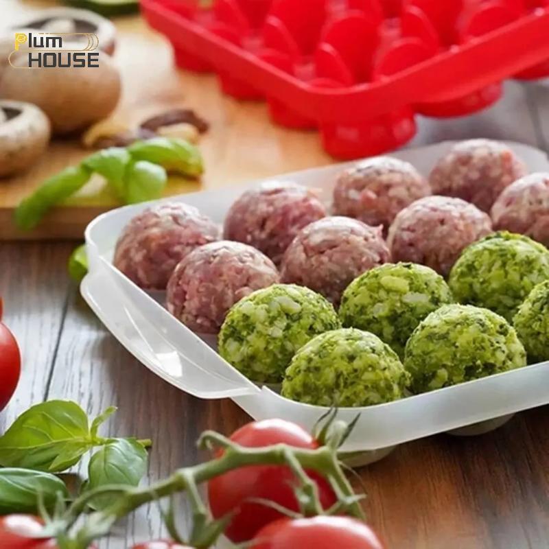 PlumHOUSE Mới Thịt Viên Máy Làm Cơm Lắc Thịt Viên Khuôn Cá Bóng Bò Bóng Khuôn Dụng Cụ Thịt Phụ Kiện Nhà Bếp Tiện Ích VN