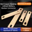 Thanh nối pin GAVESTO, lỗ vít M6 Đầu nối thanh buýt bằng đồng đỏ, Thanh nối bằng đồng phẳng LiFePO4 Cell