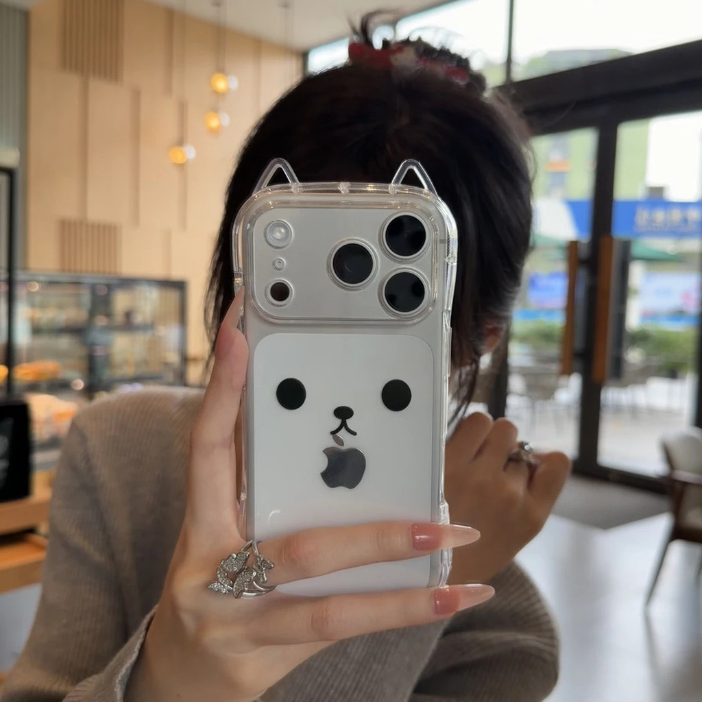 Đơn Giản Dễ Thương Dễ Thương Đồng Hồ Dễ Thương Thích Hợp Cho Apple 17Promax Tai Mèo Vỏ Điện Thoại IP16 Trong Suốt 15 Chống Sốc142025.12.24