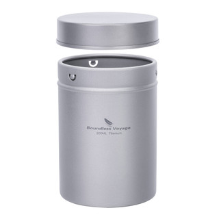 Boundless Voyage Hộp Trà Titan Di Động Mini Thiếc Bình Cà Phê Đường Bột Bảo Quản Thực Phẩm -Không Rò Rỉ Ti3212D
