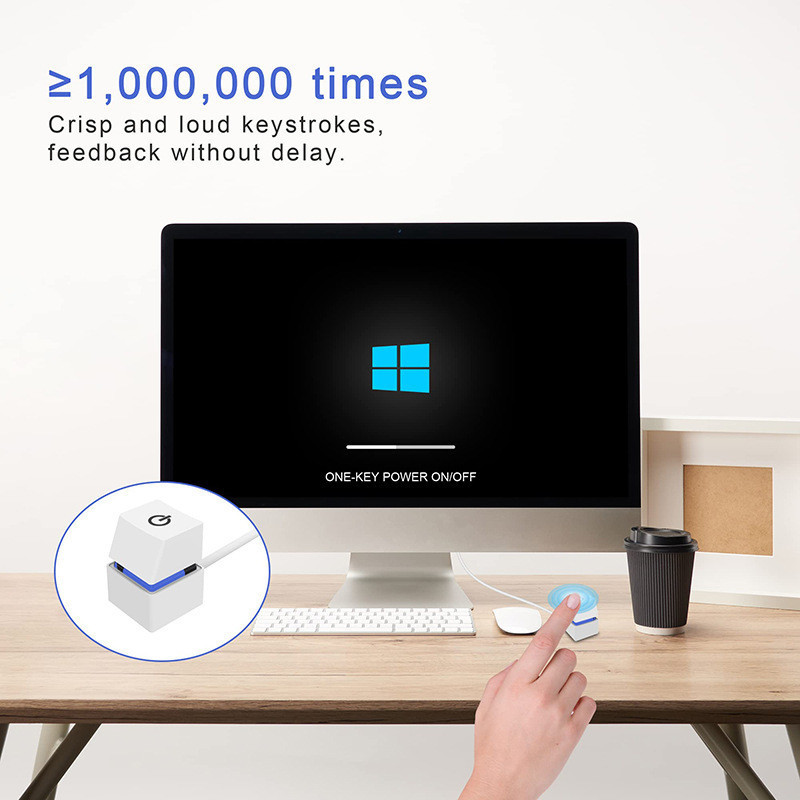 Nút Power Khởi Động Máy Tính Độ Bền Cao, Chiều Dài Cáp 1,8 Mét, Điều Khiển Nguồn PC, Thiết Kế Có Đèn LED, Dễ Sử Dụng
