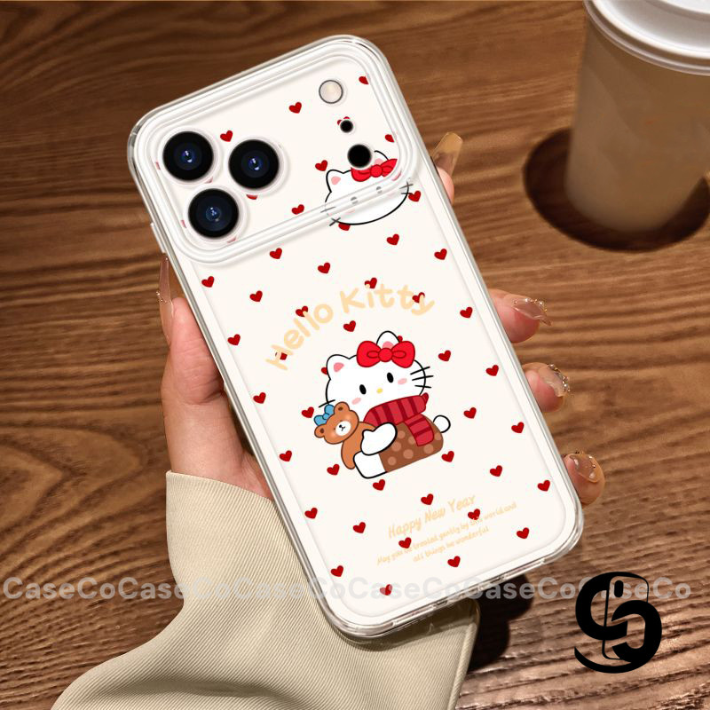 Áp cho IPhone 13 17 12 16 11 14 15 Pro Max 8 14 15 16 7 Plus X XR XS Max Air SE 2020 Ốp điện thoại Hello Kitty dễ thương
